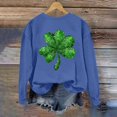 thumbnail image 2 of St Patricks Day Shirt Women,3/4 Sleeve Shirts Cute Shamrock Print Tees Blouses Casual Plus Size Basic Lucky Tops, 2 of 5