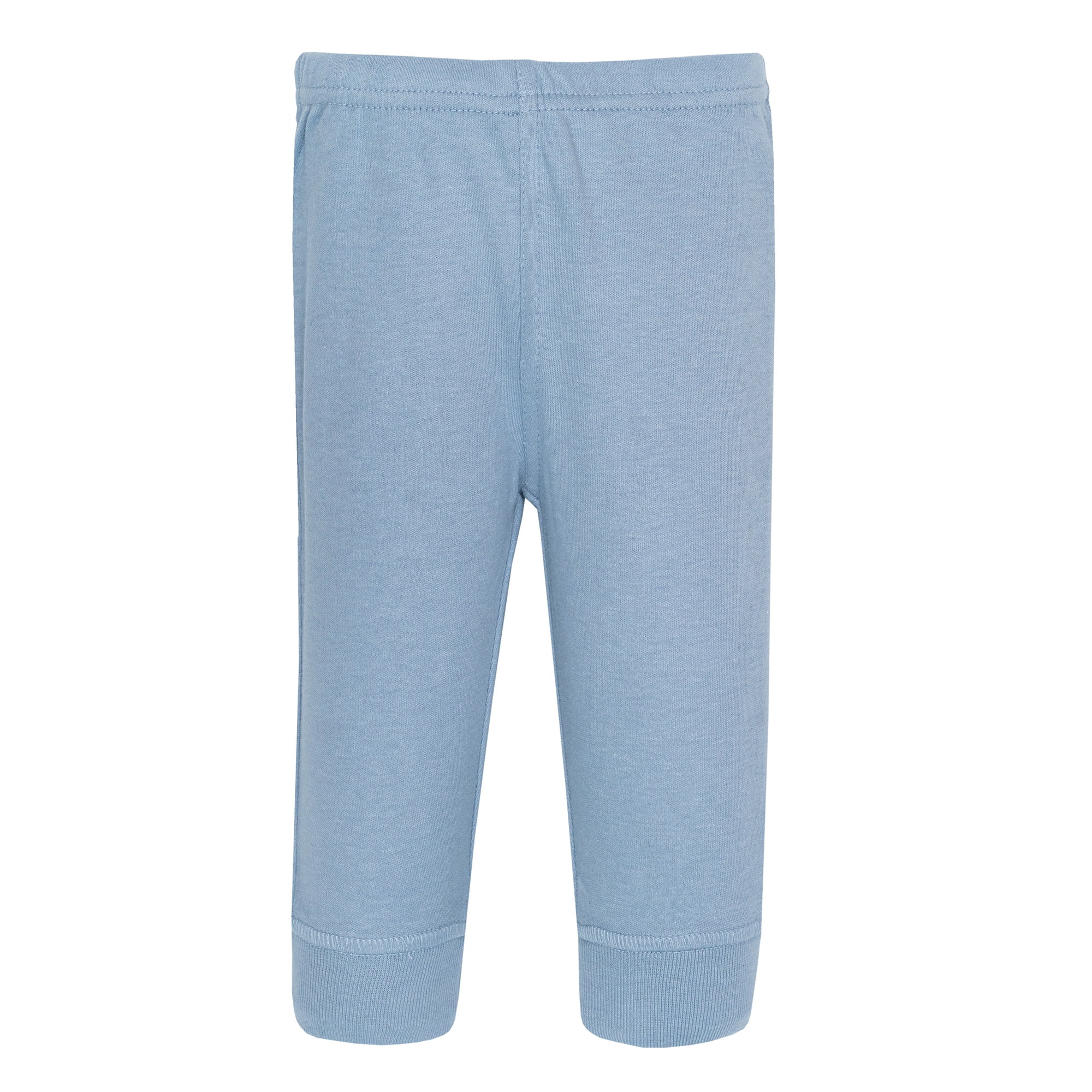 Hudson Baby Boy Cotton Pants and Leggings, Blue Taupe, 5T