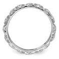 thumbnail image 3 of Auriga 925 Sterling Silver Rhodium Celtic Knot Ring for Women Size- 6, 3 of 6
