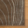 thumbnail image 4 of Superior Veer Abstract Runner Rug, 2' 7" x 8', Chocolate, 4 of 5