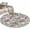 Gray Green Light Pink, variant on Round Area Rug 4 Ft, Vintage Spring Floral Washable Non-Slip Circle Carpet for Living Room/Bedroom, Botanical Summer Pink Green Low-Profile Crawling Mats Collection Rugs for Indoor