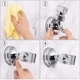 thumbnail image 5 of Soporte de ducha, soporte de ducha con ventosa ajustable, cabezal de ducha con ventosa al vacío, montaje en pared desmontable, accesorio de baño fácil de instalar JAMW Sencillez, 5 of 5
