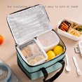 thumbnail image 5 of Dmlowu Lunch Bag 8x9" Insulated Lunch Box for Women Lightweight Cooler Lunch Box for Men Durability Lunch Tote Bag for Home Office School Supplies, 5 of 10