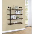thumbnail image 2 of Elmcrest 39-inch 4-shelf Wall Bookshelf Rustic Oak, 2 of 8
