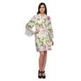 thumbnail image 4 of Moomaya Printed Bridesmaid Robes Short Bride Getting Ready Dress Loungewear, 4 of 6