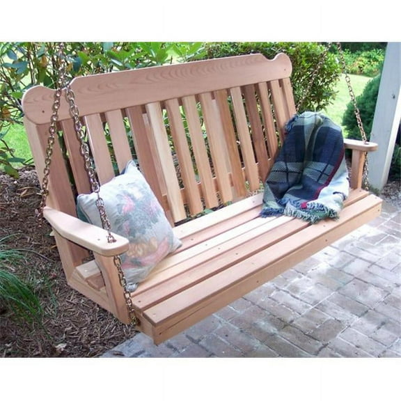 Creek Vine Designs WF6CSBSCVD 6 ft. Cedar Classic Porch Swing