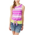 thumbnail image 2 of Aeropostale Womens Waist Tie Tank Top, Purple, Juniors, Medium, 2 of 2