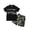 Black, variant on Kucnuzki 11 Years Big Boys Summer Clothes Set 12 Years Tween Boy Outfit Sets Short Sleeves Color Block Leaves Polo T-shirt Top Solid Color Shorts 2pcs Casual Clothing White