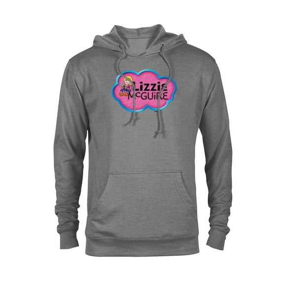 Disney Lizzie McGuire Animated Lizzie Logo - Pullover Hoodie for Adults -Customized-Graphite Heather