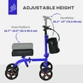 thumbnail image 4 of HOMCOM Trottinette Ajustable, Marchette Pliante avec Double Frein, Bleu, 4 of 10