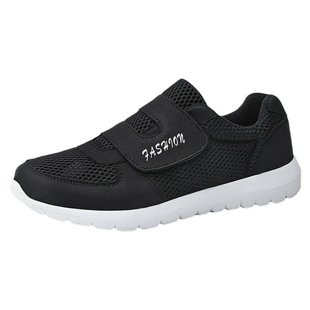 

Men s 2023 New Hook Loop Solid Color Fly Woven Mesh Breathable Running Shoes Sneaker Slippers for Men Size 14 Mens Sneaker