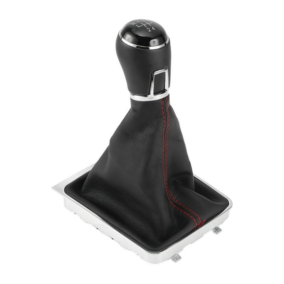 Unique Bargains Gear Shift Knob W/ Cover 5 Speed Manual Stick Shifter Knob for Volkswagen Passat Limo 05-11 Faux Leather
