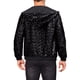 thumbnail image 3 of Chaquetas de lentejuelas Argyle INSPIRE CHIC para hombres, de manga larga, metálicas, brillantes, con capucha, chaqueta disco S negra, 3 of 5