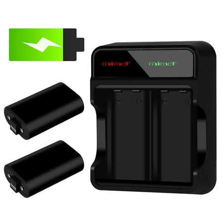 Battery Pack for Xbox One/Xbox Series X, TSV Rechargeable Batteries 2x1400mAh with Charger Accessories fit for Xbox Series X/S and Xbox One/Xbox One S/Xbox One X/Xbox One Elite Wireless Controller