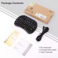 thumbnail image 4 of Mini Clavier Bluetooth avec Pavé Tactile et Clavier QWERTY, Clavier Sans Fil Portable Rétroéclairé Noir, 4 of 7