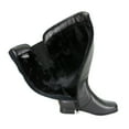 thumbnail image 4 of PEERAGE Gillian Women Extra Wide Width Wide Calf Water Resistant Leather Riding Boots BLACK 9, 4 of 7