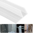thumbnail image 4 of Sello de puerta de ducha de vidrio de 6 mm, forma de F de 2 m, sello de puerta de ducha transparente perfecto, sello de repuesto para vidrio de 6 mm de espesor, 4 of 5