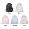 thumbnail image 2 of Nylon Student Backpack Bow Printed for Girls Women Bookbag Adjustable Strap Daypack Cute Knapsack Rucksack Blue, 2 of 6