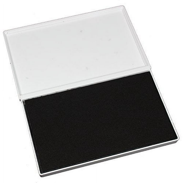 ExcelMark Ink Pad for Rubber Stamps 2-1/8 by 3-1/4 (Black Ink) - 2 Pack