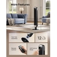 thumbnail image 4 of DREO 42" Tower Fans for home, Standing Bladeless Fan with Remote, 90° Oscillating Fan with LED Display, 12H Timer, 6 Speeds, 4 Modes, 26 ft/S High Velocity, Ultra Quiet Bedroom Fans, 4 of 7