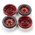 thumbnail image 4 of serony RCGOFOLLOW Wheel Rims For 1/10 Axial SCX10 Crawler RC Car Accessories Red, 4 of 6