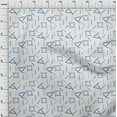 thumbnail image 3 of oneOone Cotton Poplin Fabric Line Geometric Print Fabric By Yard 42 Inch Wide, 3 of 4