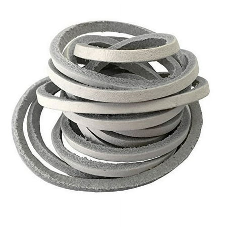 

1 PCS of 1/8 Rawhide Leather Shoelaces Shoe Boot Laces Shoestrings Cord (white 160cm)