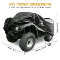 thumbnail image 2 of Quad ATV Cover for Polaris for Honda for Yamaha for Can-Am for Suzuki L Size, 2 of 7
