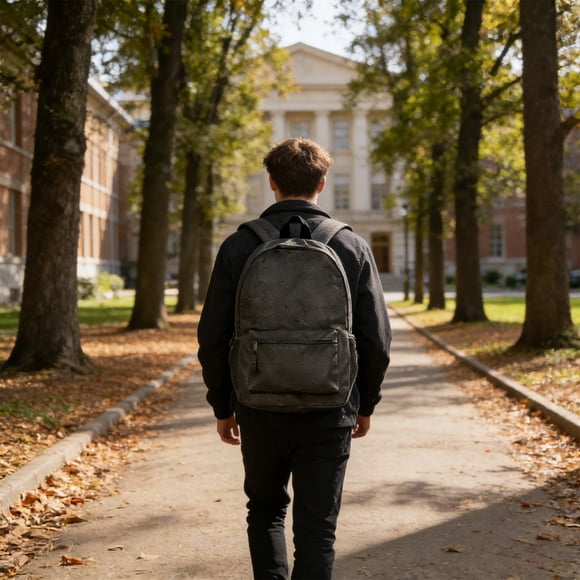 Mochila negra Oxford de tela para portátil para hombres y mujeres, mochila escolar impermeable con puerto USB, mochila ligera para viajes casuales para universidad, trabajo y trayectoria