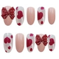 thumbnail image 3 of Juego de parches para uñas HUOGUO Love Heart Printed, removibles, 24 piezas, 3 of 3