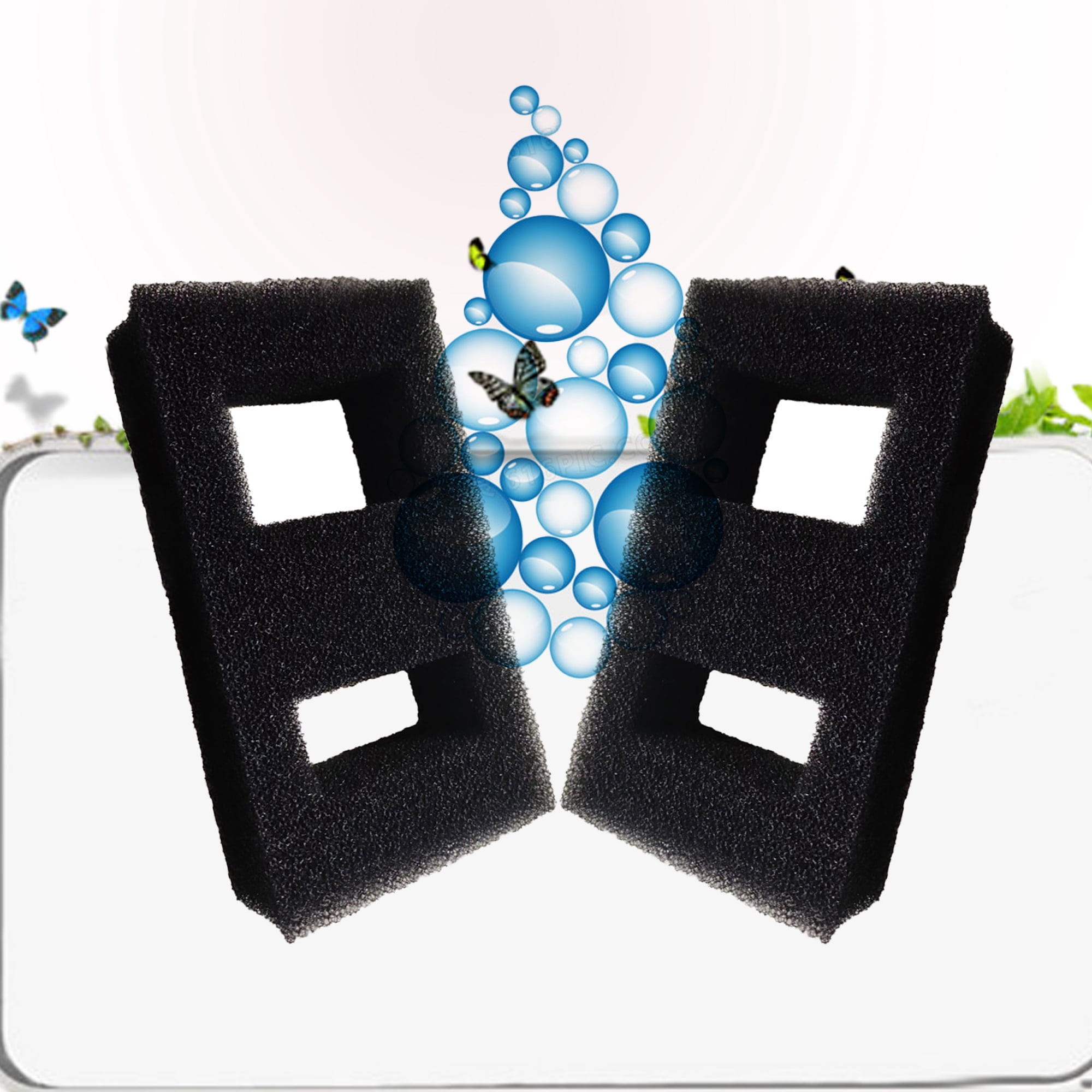 Delapan Fish Foam Pre-Filter Sponges for Canister Filters and Fluval SPEC Aquarium Filter Media, 6 Pack
