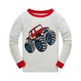 thumbnail image 2 of Popshion Toddler Boys Pajamas Set Off-Road Vehicle Graphic Kids 100% Cotton 2 Piece Long Sleeve Sleepwear 3T/6755, 2 of 7