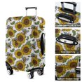 thumbnail image 5 of White Bee Sunflower Pattern Luggage Cover Fashion Suitcase Cover Baggage Covers Fit 25-28 Inch Luggage (Go Travel), 5 of 5