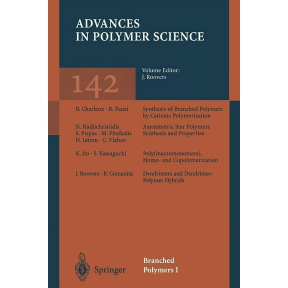 Advances in Polymer Science Branched Polymers I, Book 142, (Paperback)