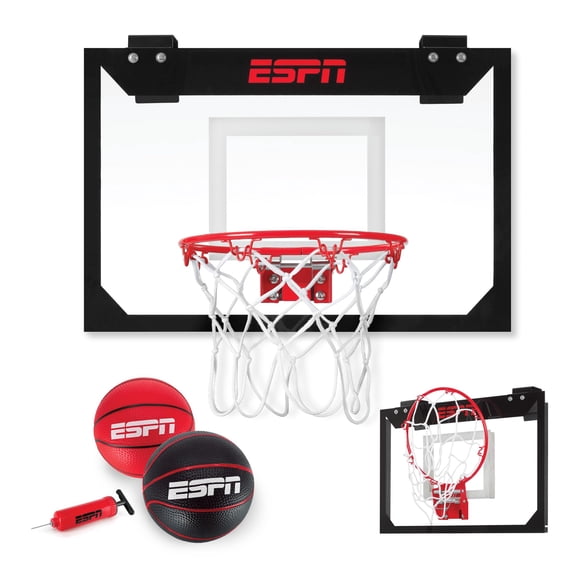Minicanasta de baloncesto ESPN Pro para colocar sobre la puerta con accesorios