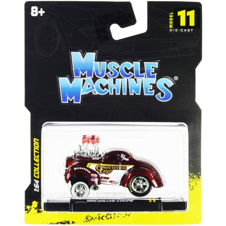 1941 Willys Coupe Gasser ミニカー 1941 Willys Coupe Gasser Muscle Machine 1:64 Scale