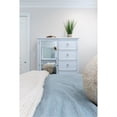 thumbnail image 4 of Pemberly Row Contemporary Mirrored Door Chest in White & Soft Grey Glaze, 4 of 10