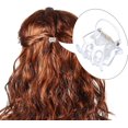 thumbnail image 2 of Pinzas para el pelo en miniatura, paquete de 24 pinzas de plástico para el pelo con forma de pulpo pequeñas para niñas, mujeres y niños pequeños, transparentes, 2 of 3