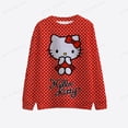 thumbnail image 3 of Sudadera con estampado de Hello Kitty para mujer, Jersey informal de manga larga con cuello redondo y dibujos animados, ropa de otoño, Japón, 3 of 3