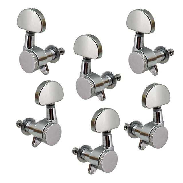 Paquete De 6 Llaves De Clavijas De Afinación Para Cuerdas De Guitarra Selladas, 3 Perillas De La Cabeza De La De Guitarra Izquierda 3 Derecha Sunnimix Sintonizadores de botón de cuerda de guitarra