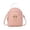 Pink, variant on Women Small Backpack Swan Pendant Embroidered Double Layer Mini Cute Travel Backpack Minimalistic Fashionable Elegant Portable Bag