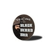 thumbnail image 4 of Black Beard Bar Aluminum Metal Decor Sign - 12" Round, 4 of 4