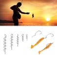thumbnail image 2 of 50Pcs Spring Lock Pins Stable Connector Metal Swivels Snap Crank Hook Soft Bait for Fishing Hook, 2 of 7