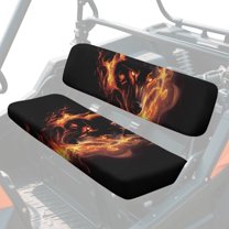 Uorisanigo Mule Seat Cover Universal Fit for Kawasaki Mule 4010 2009-2023 2025 UTV Front Bench Seat Cover Full Protection Replacement UTV Accessories for All Seasons