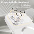 thumbnail image 3 of Magnetic for iPhone 14 Pro Max Case, Compatible with Magsafe, Full Glass Camera Lens Protector, Anti-Scratch Shockproof Protection Slim Matte Back Case for iPhone 14 Pro Max, White, 3 of 7