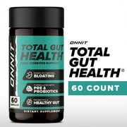 ONNIT Total GUT HEALTH®, Daily Digestive Support Supplement, 60 Capsules