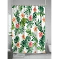 thumbnail image 5 of Shower Curtains Pink Flower Bath Curtain Spring Garden Waterproof Bathroom Shower Curtain Set with Hooks Decoration 72 x 72 Inches, 5 of 7