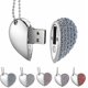 thumbnail image 1 of Memoria USB, USB 3.0 Premium, forma de corazón de diamante, unidad flash USB de 32 GB, memoria USB resistente al agua, transferencia de alta velocidad, 1 of 4