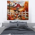 thumbnail image 3 of Thanksgiving Miniature American Shepherd Pilgrim Grateful, Thankful, Blessed Fall Welcome Tapestry MAS Dog Lover Gifts Wall Hanging Backdrop Home Decor - 00021, 3 of 5