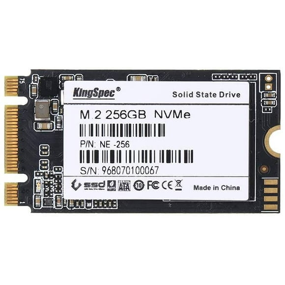KingSpec 256GB 2242 PCIe 3.0 NVMe M.2 3D NAND SSD Solid State Drive- Internal SSD (NE-256)